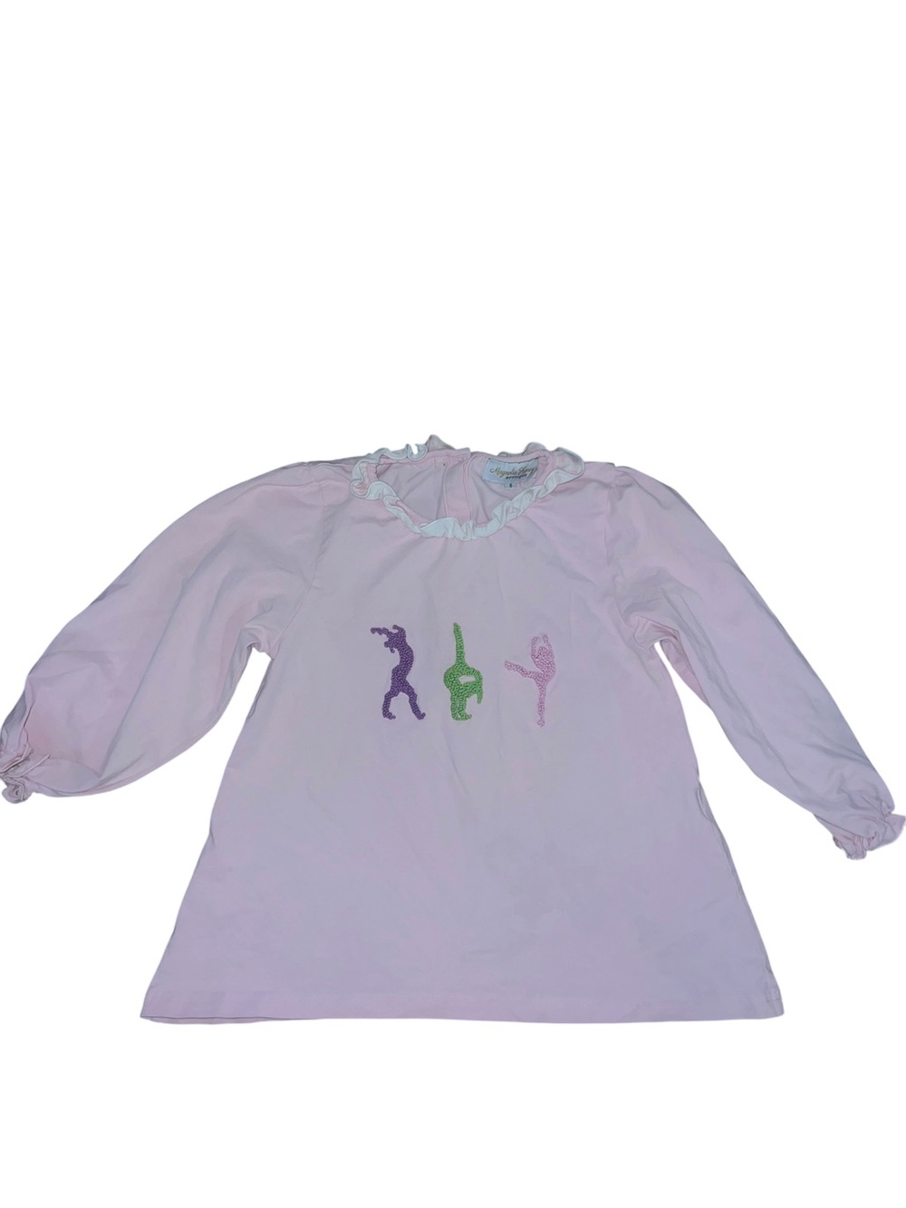 Magnolia Honey Boutique Light Pink Ruffle Trim Top